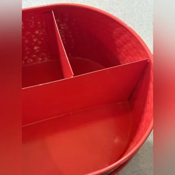 Hammered Metal Coral Kitchen Utensil Holder - Picture 3 of 11